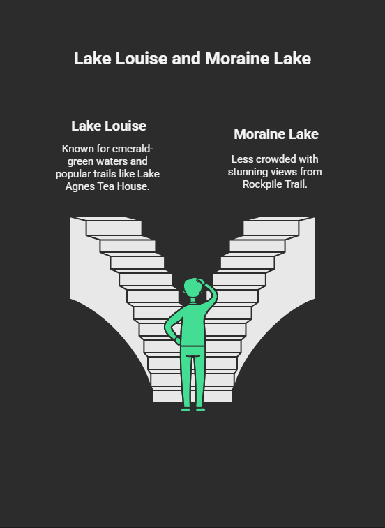 Lake Louise and Moraine Lake